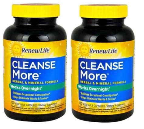 Renew Life Cleanse More 100 Caps Set of 2