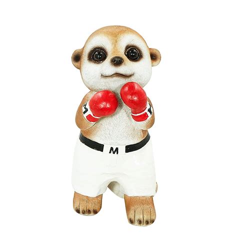 Buy DreamsEden Resin Meerkat Cute Figurine, 9’’ Decorative Statue ...