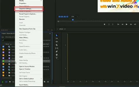 Image result for Change Project Frame Rate PR