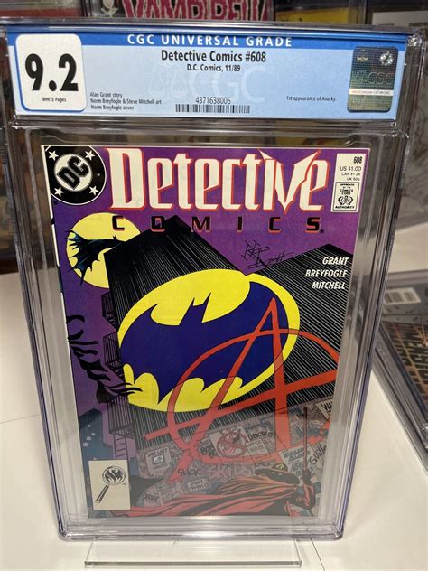Detective Comics #608 D.C. Comics 11/1989 White Pages CGC 9.2 Anarky | eBay