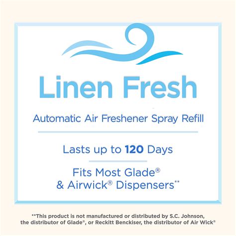 Buy Great Value Automatic Air Freshener Spray Refill, Linen Fresh, 12. ...