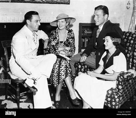 From left, George O'Brien, his wife, actress Marguerite Churchill ...