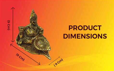 Buy HEENA Home Decor KUBERA VILAKKU/KUBER LAMP/Lord KUBER Diya 9 CM ...