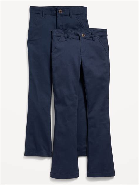 Old Navy - School Uniform Boot-Cut Pants 2-Pack for Girls blue