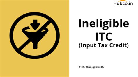 Ineligible Input Tax Credit (ITC) Under GST
