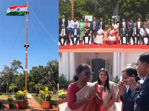 President inaugurates NBCC built new flag post replica at Rashtrapati ...