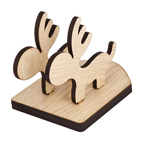 SABBY BRO Wooden Mobile Stand & Holder in Duel Animal Deer Figure ...