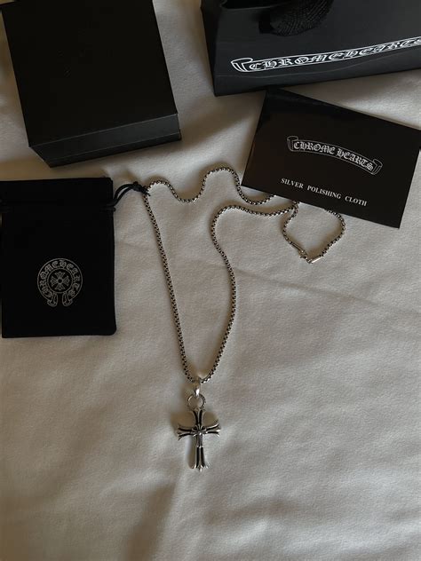 Chrome Heart Necklace Cross - Etsy in 2024 | Chrome hearts jewelry ...