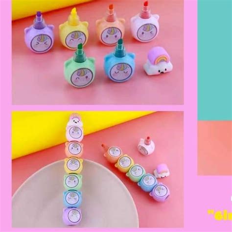Highlighter for Kids - Highlighter Pen - Cartoon Design Cap