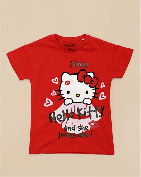 Hello Kitty Printed Relaxed Fit Tshirt For Girls – Kidsville