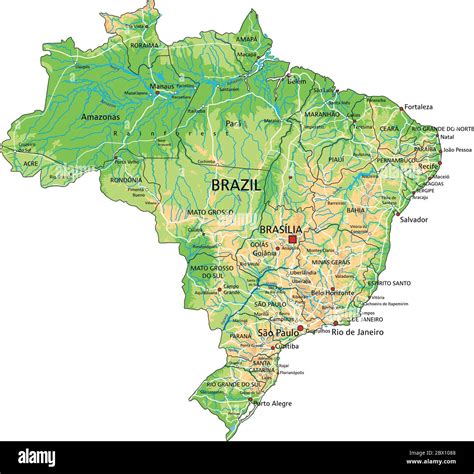 Map Of Brazil Geography
