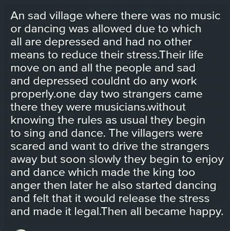 Write a story on village ! with moral ! - Brainly.in