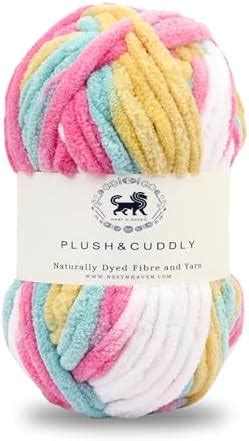 NESTNHAVEN, Wool, Plush & Cuddly, Chenille Yarn Supersoft Knitting Wool ...