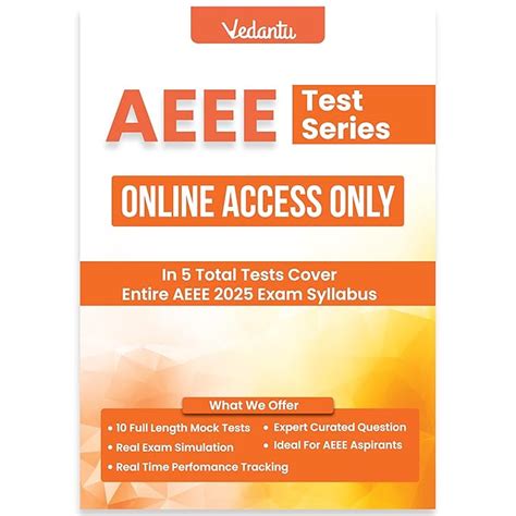 Vedantu AEEE Online Test Series 2025 | 5 Full-Length Mock Tests ...