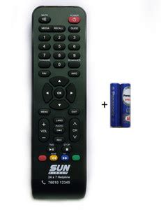 Sun Direct 100% Original Remote for SD Set Top Box (Works with All TV ...