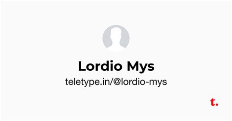 Lordio Mys — Teletype