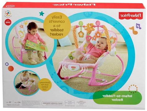 Fisher-Price Infant To Toddler Rocker Pink Fun Bouncers