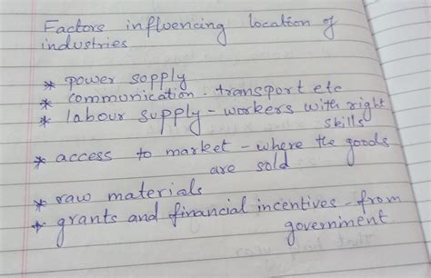 Explain the factors which influence the location of industries - Brainly.in