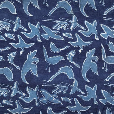 Indigo Fabrics – Buy Online Indigo Fabrics, Indigo Cotton Hand Block ...