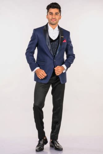 Rent Blue Textured Wedding Suit - Elegant & Unique Formalwear | Candidmen