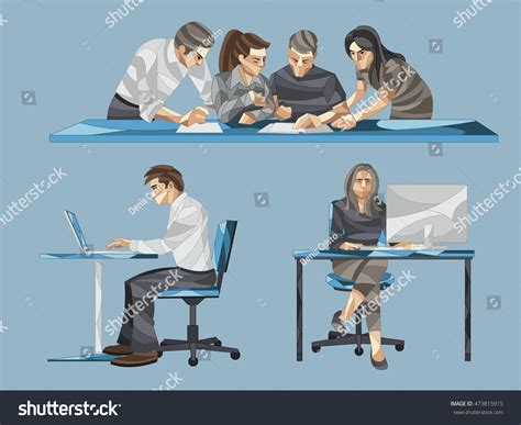 Business Cartoon People Working 的图像结果