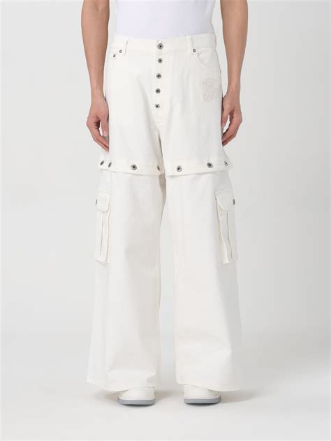 Off-White Outlet: Jeans men - White | Off-White jeans OMYA183S24DEN001 ...