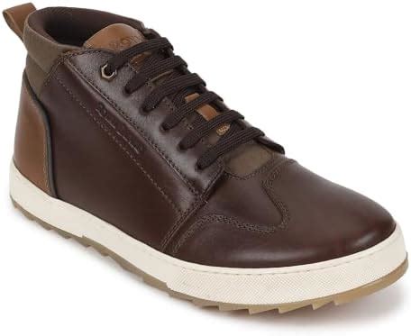 Royal Enfield Mens HANKER Shoes Dark Brown EU 45 / UK 11 : Amazon.in ...
