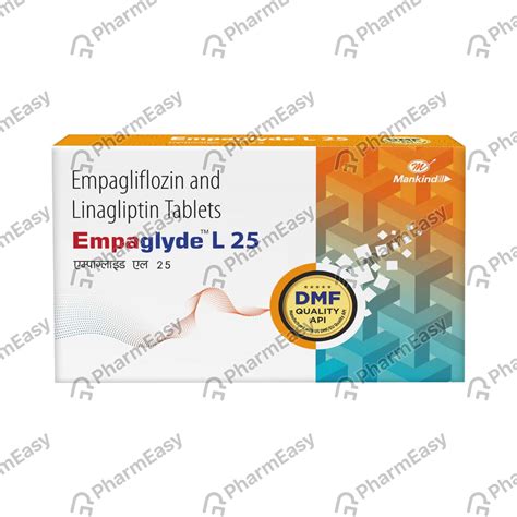 Empaglyde L 25mg Strip Of 10 Tablets: Uses, Side Effects, Price ...
