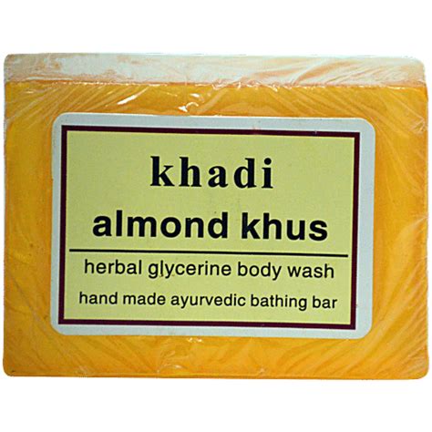 Buy Khadi India Shri Manav Herbal Almond Khus Glycerine Body Wash ...