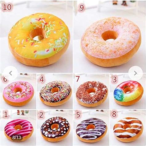 3D Creative Plush Donut Food Pillows Stuffed Toys Dolls Funny Cartoon ...