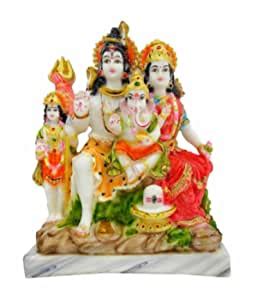 Buy KRISHNAGALLERY1 Mrable Dust Lord Shiv Parivar Family Murti Statue ...