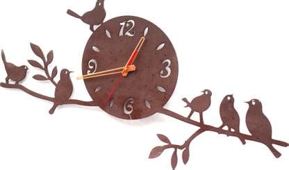 NIRAV CNC WORK Analog 60 cm X 32 cm Wall Clock Price in India - Buy ...