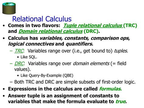 Image result for Relational Calculus Examples
