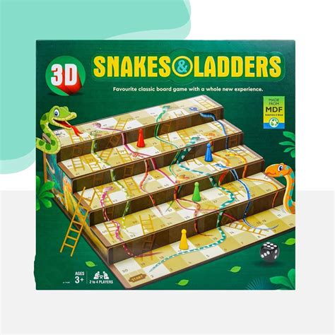 Buy Best seller 3D Snakes & Ladders 3D Snakes & Ladders Board Game Toy ...