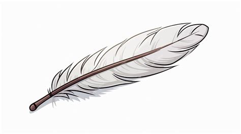 Cartoon Quill Feather Pen Vector Illustration | Premium AI-generated vector