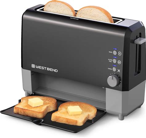 Buy West Bend 77224 QuikServe Slide Through Wide Slot Toaster with Cool ...