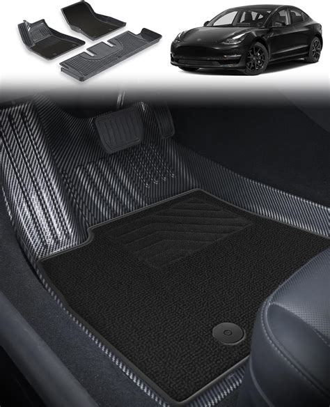 Upgrade Floor Mats Fit for Tesla Model 3 2017-2023 Sept Old Style 1st ...