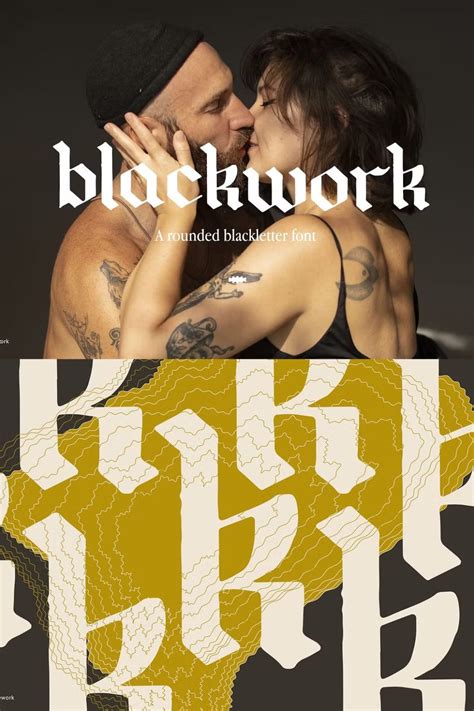 Blackwork Font - Grafiked - Design Inspirations