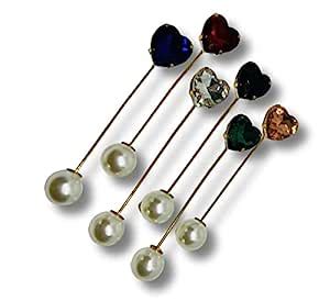 The Modest Store – Pack of 6 Scarf pins | Lapel pins | Brooch | Button ...