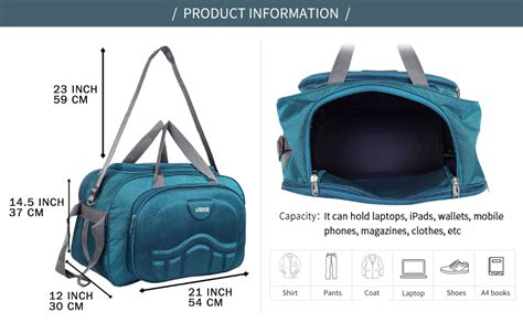 Airish Polyester 30 Cms Duffle Bag(Duffel bag_ Green-06) : Amazon.in ...
