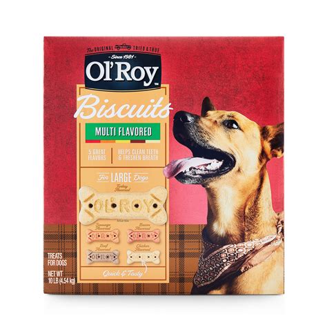 Ol' Roy Dog Treats Biscuits for Large Breeds 10 lb Box Multi Flavored ...