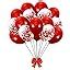 Party Propz Red Confetti Balloons For Decoration - Set of 10 Pcs (12 ...