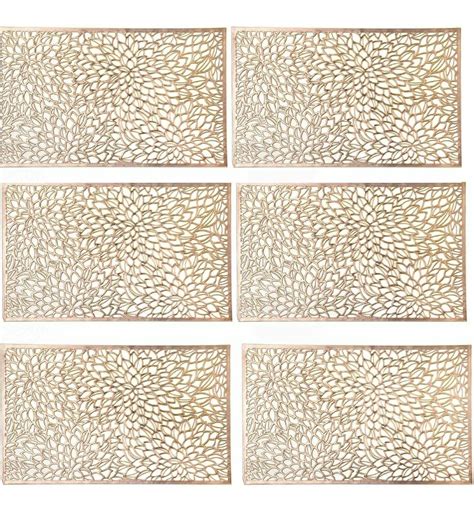 Buy Shoppers Hub PNQ Pack of 6 Glossy 12?18 Inches Rectangle NET Table ...