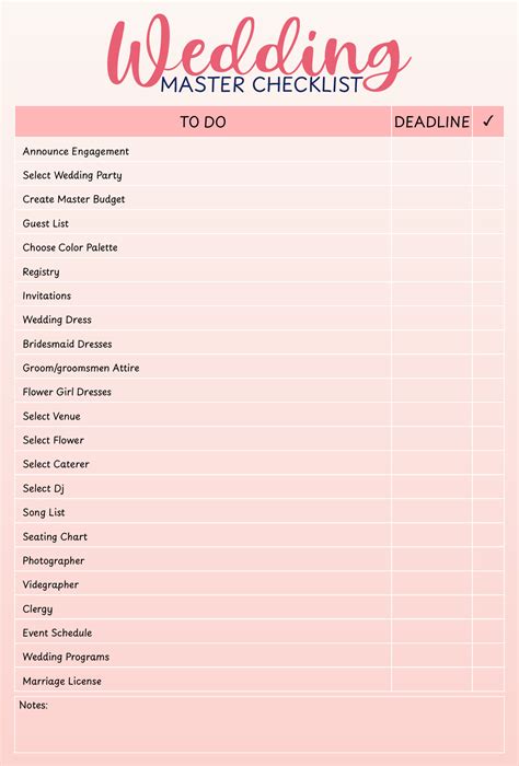 Wedding Planning - 10 Free PDF Printables | Printablee