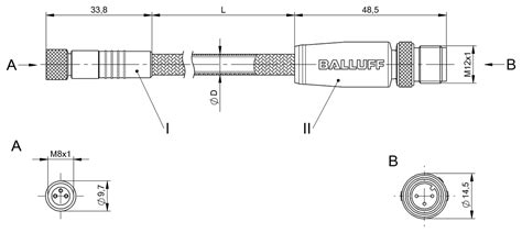 BCC0EJ3 (BCC W313-W413-3E-300-FW9334-010) Double-ended cordsets ...