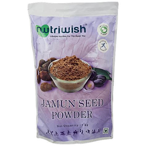 Buy Nutriwish Jamun Seed Powder - Manages Diabetes & Obesity Online at ...