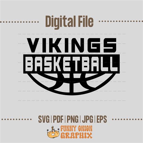 Vikings Basketball Viking Basketball Mascot Logo Sublimation Shirt ...