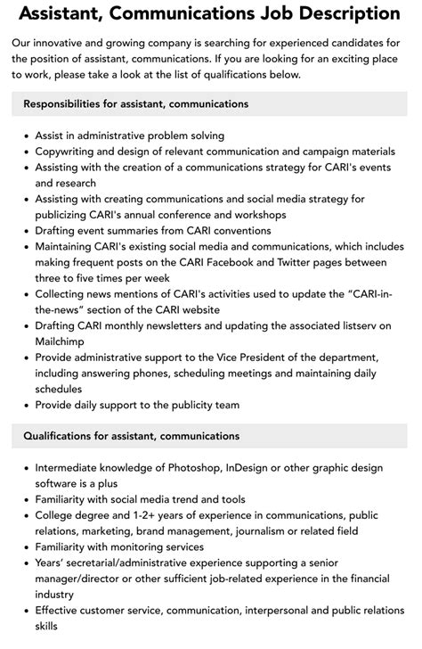 Image result for Assistant Communication