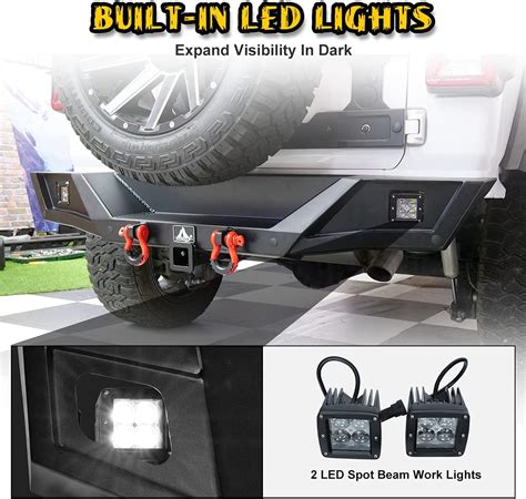 NixonOffroad NIXON OFFROAD Rear Bumper Combo for 2018-2025 Jeep India ...