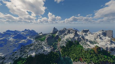 mansion at spawn with endless build height mountain ranges and double ...
